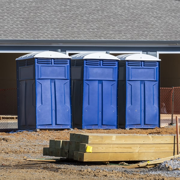 how often are the portable restrooms cleaned and serviced during a rental period in Savageville Virginia